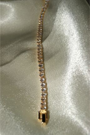 دستبند استیل طلائی زنانه فولاد ( استیل ) کد 75484830
