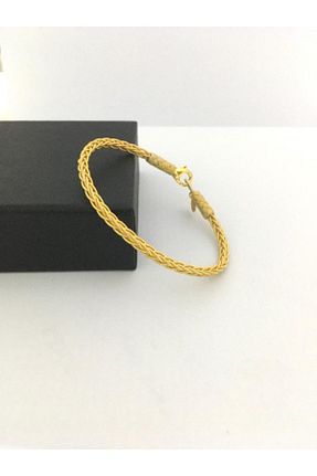 دستبند نقره طلائی زنانه 925 عیار Tmt Silver - کد 78914345