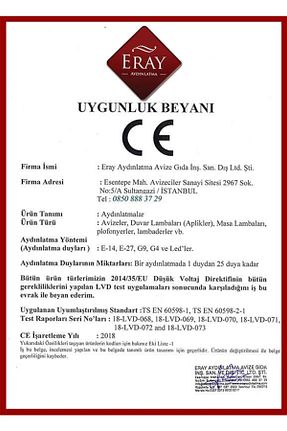 لوستر بژ شیشه Eray Aydınlatma - کد 5742646
