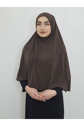 شال قهوه ای زنانه پنبه پلی استر R&S modibone - کد 412101829