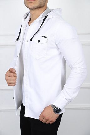 پیراهن سفید مردانه تنگ KOTCUBABA - کد 279084356