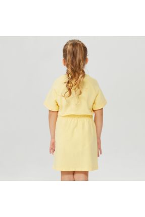 لباس زرد زنانه بافتنی اورسایز آستین-کوتاه کد 292852564