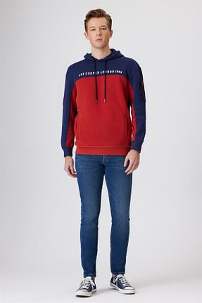 سوئیشرت زرشکی مردانه ساده Lee Cooper - کد 416065848