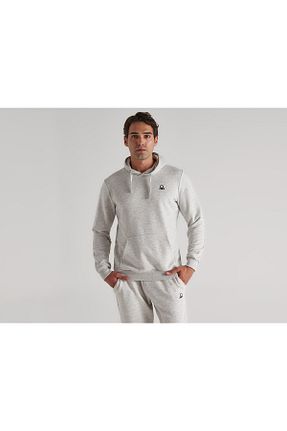 سوئیشرت طوسی مردانه ساده United Colors of Benetton - کد 416342222