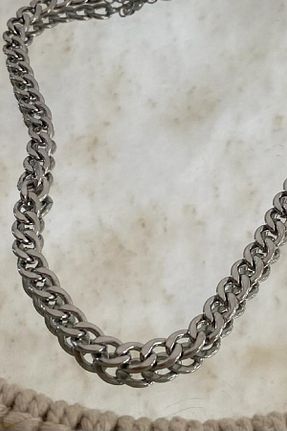 گردنبند استیل ( فولاد ) زنانه استیل ضد زنگ UBUH SHOP - کد 418759080
