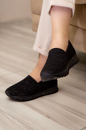 کفش کژوال مشکی زنانه پارچه ای Ewen Tomm - کد 422899889