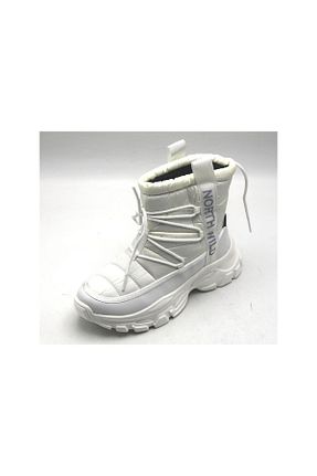 بوت / نیم بوت سفید زنانه چرم مصنوعی TRENDYSHOSE - کد 438520259