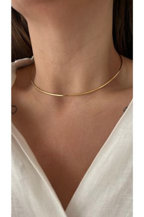 گردنبند جواهر طلائی زنانه روکش طلا کد 429187030