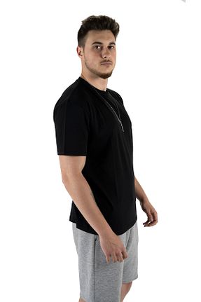 تیشرت مشکی مردانه گشاد Schwarz - کد 358350734