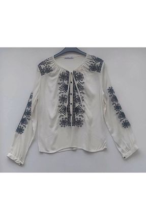 بلوز نباتی زنانه ساده Hepsibitarz - کد 436661168