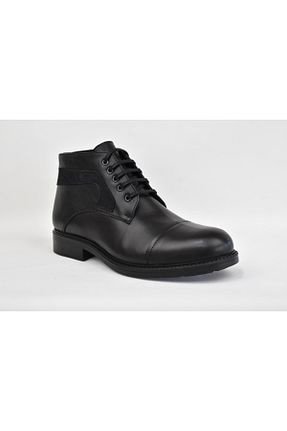 بوت / نیم بوت مشکی مردانه چرم خالص Lui Shoes - کد 437910161