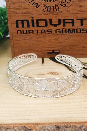 دستبند نقره زنانه 925 عیار Midyat Nurtaş Gümüş - کد 421438007