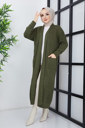 رویه حجاب خاکی زنانه رگولار Pamuk Butik - کد 340073138