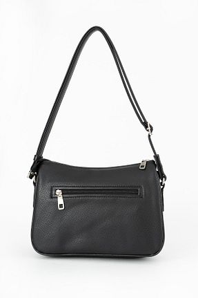 کیف پستچی مشکی زنانه چرم مصنوعی FiONA BAG - کد 442119947