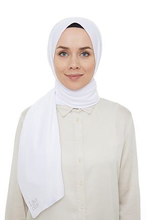 شال سفید زنانه جاز perfectmegastore - کد 411839916