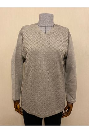 بلوز بژ زنانه ساده TEK - کد 358500306