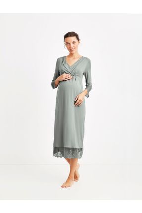 لباس شب حاملگی سبز زنانه بامبو کد 443756100