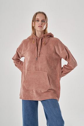 سوئیشرت صورتی زنانه ساده Mizalle - کد 443781443