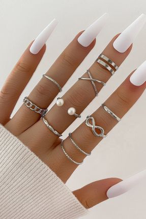 انگشتر جواهر زنانه فلزی کد 443807173