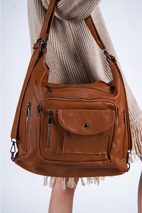 کیف دوشی قهوه ای زنانه چرم مصنوعی Solo Bag - کد 165528979