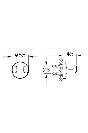 آویز سفید VitrA - کد 444355187