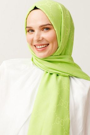 شال سبز زنانه پنبه ای FRESCO SCARFS - کد 444434097