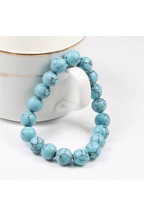 دستبند جواهر فیروزه ای زنانه سنگ طبیعی modvina - کد 444561280
