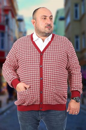 رویه سایز بزرگ زرشکی مردانه پنبه ای MocGrande - کد 444467076