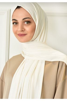 شال سفید زنانه پنبه ای KİRAZBUTİK&TRNTEKSİL - کد 445144597