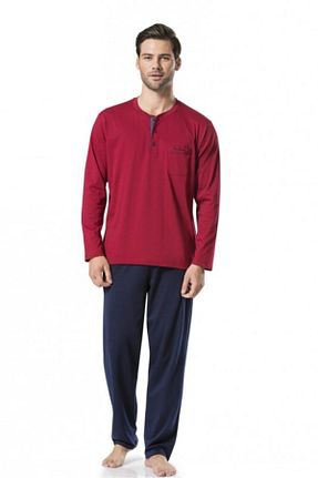 ست لباس راحتی زرشکی مردانه ساده Pierre Cardin - کد 79512839