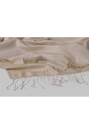 شال بژ زنانه پنبه پلی استر KROREN - کد 124882266