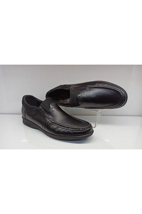 کفش کژوال مشکی مردانه چرم خالص KİNG PAOLO - کد 80349018