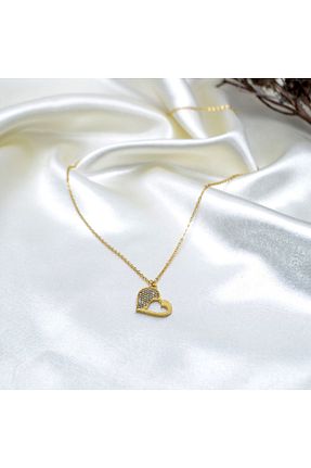 گردنبند جواهر طلائی زنانه روکش طلا Y&M PERLA ACCESSORİES - کد 80583148