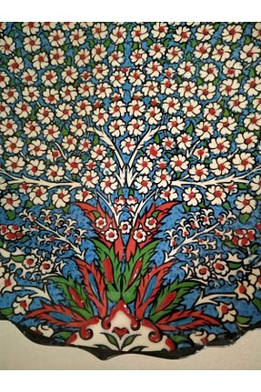 کاسه و بشقاب دکوراتیو نارنجی Sultan Çini - کد 80736428