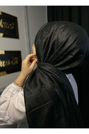 شال مشکی زنانه کشمیر PL - کد 444348428