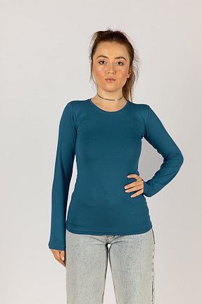 بادی آبی زنانه یقه دوچرخه Morpink - کد 444382638