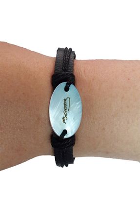 دستبند جواهر مشکی زنانه مروارید Bijutime Accessories - کد 444430556