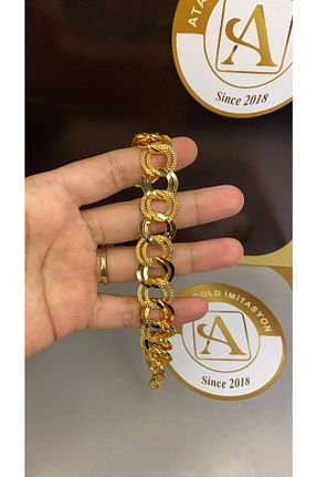 دستبند جواهر طلائی زنانه روکش طلا ATALAY GOLD İMİTASYON - کد 444450755