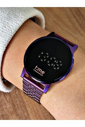 ساعت مچی بنفش زنانه فلزی Timewatch - کد 31624889