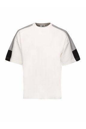 تی شرت سفید مردانه یقه گرد کد 444706524
