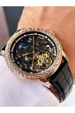 ساعت مچی صورتی مردانه 41-45 میلی متر SC Silver Collection Luxury Accessory - کد 445372857