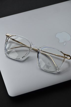 عینک محافظ نور آبی نارنجی زنانه 50 شیشه UV400 کد 445116255