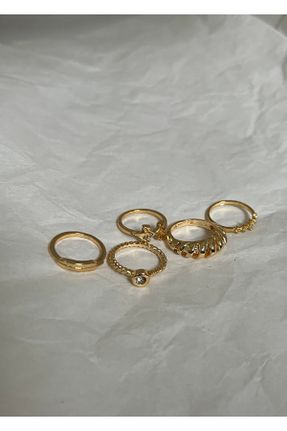 انگشتر جواهر طلائی زنانه پوشش لاکی کد 445609686