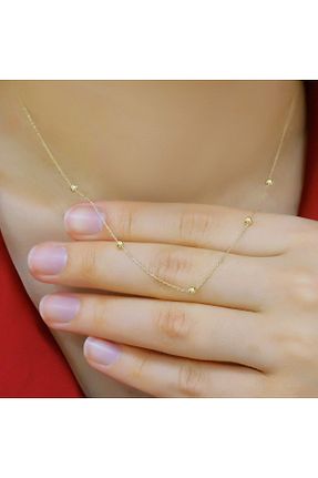 گردنبند طلا زرد زنانه 14 عیار aytekgold - کد 445683320