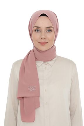 شال صورتی زنانه Medine İpeği Levidor - کد 446182812