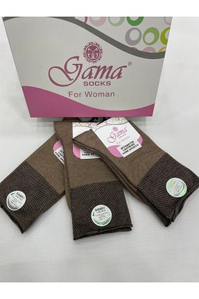 جوراب بژ زنانه بامبو Gama Çorap - کد 445536260