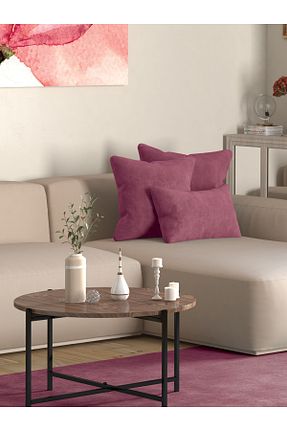 کوسن و روکش کوسن صورتی پلی استر Pastel - کد 445554657