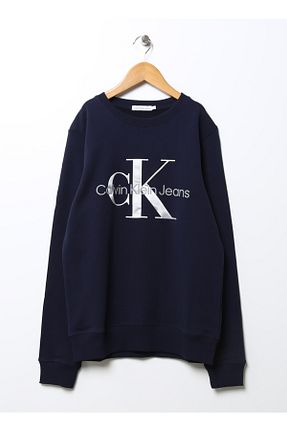 سوئیشرت آبی بچه گانه چاپی Calvin Klein - کد 445385346