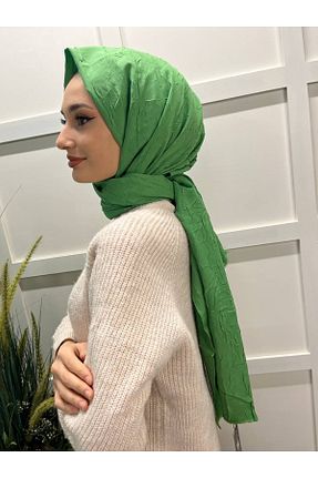 شال قهوه ای زنانه پنبه ای Loryan - کد 445612598