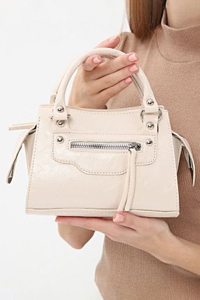 کیف دستی بژ زنانه ابعاد کوچک İRİS BAG - کد 446157395